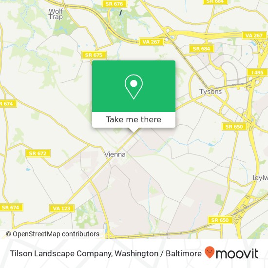 Tilson Landscape Company map