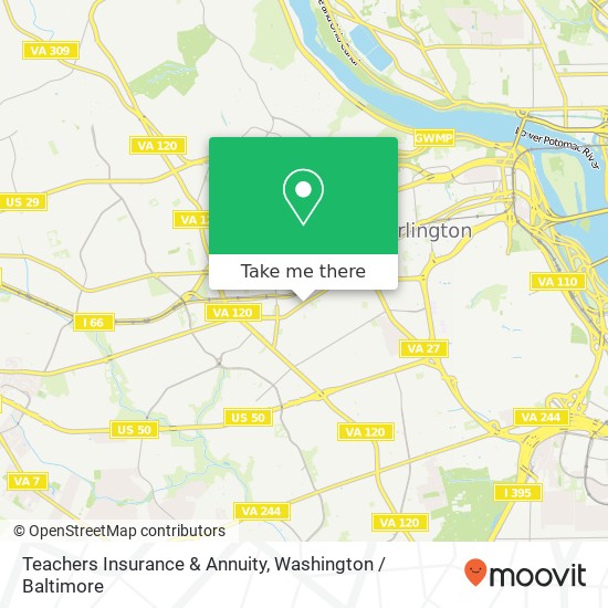 Mapa de Teachers Insurance & Annuity