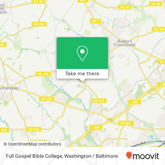 Full Gospel Bible College map