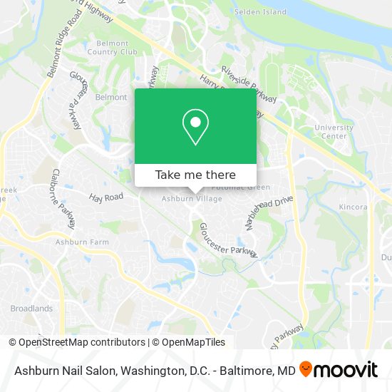 Mapa de Ashburn Nail Salon