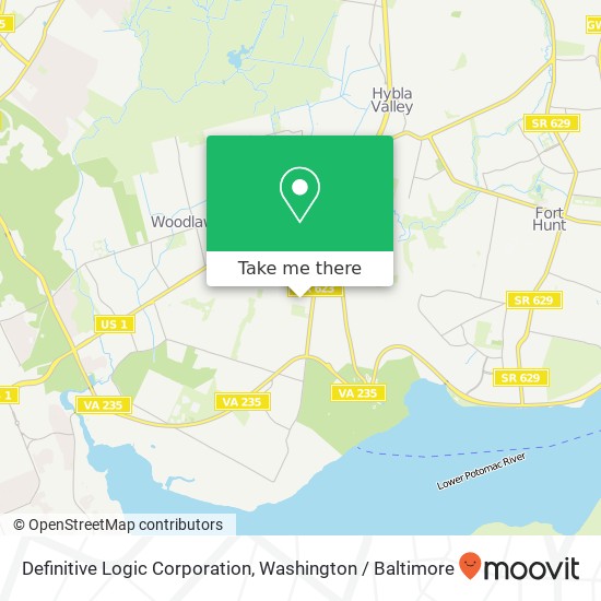 Mapa de Definitive Logic Corporation