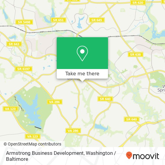 Armstrong Business Development map