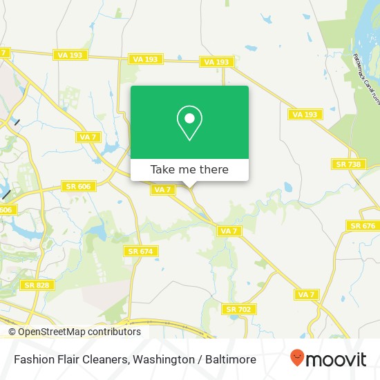 Fashion Flair Cleaners map