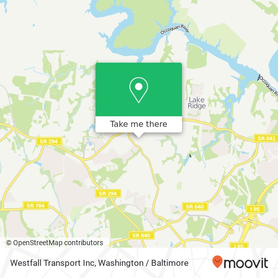 Mapa de Westfall Transport Inc