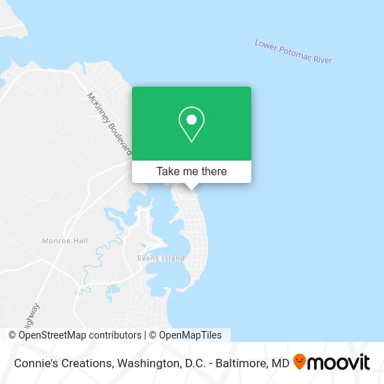 Connie's Creations map