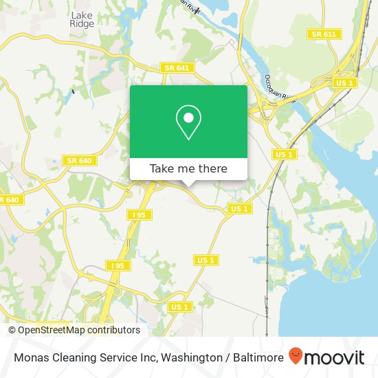 Monas Cleaning Service Inc map