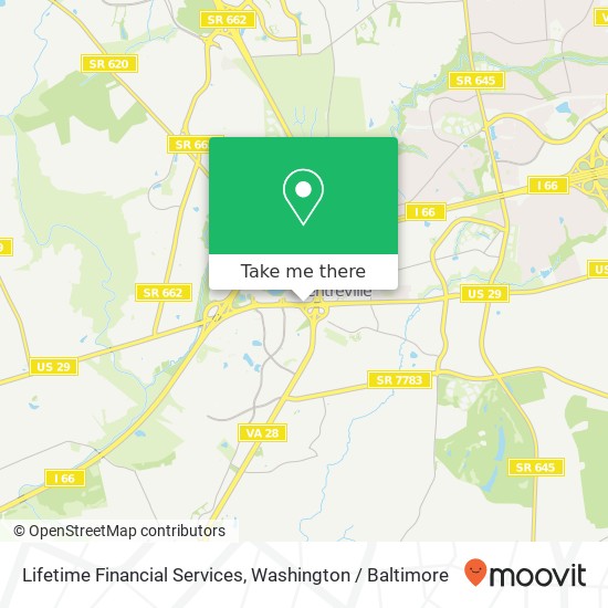 Lifetime Financial Services map