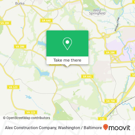 Alex Construction Company map