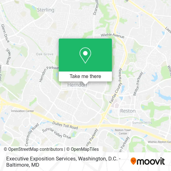 Executive Exposition Services map