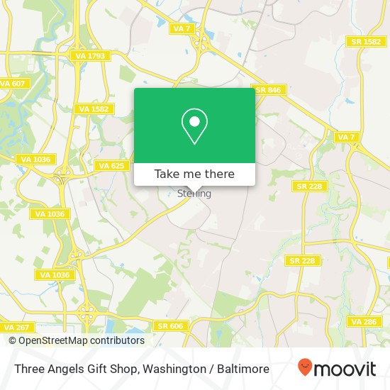 Mapa de Three Angels Gift Shop