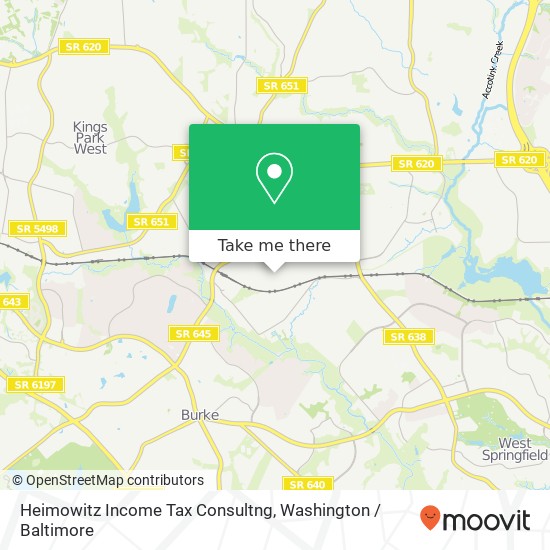 Heimowitz Income Tax Consultng map