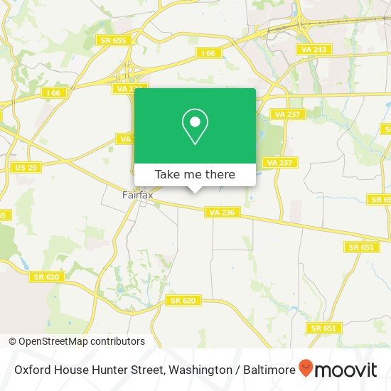 Mapa de Oxford House Hunter Street