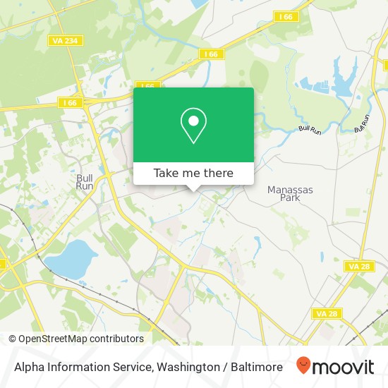 Mapa de Alpha Information Service