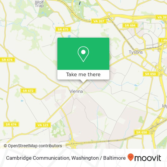 Cambridge Communication map