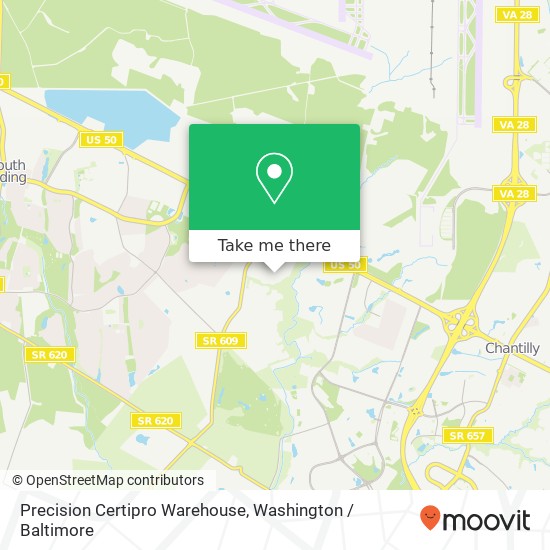 Mapa de Precision Certipro Warehouse