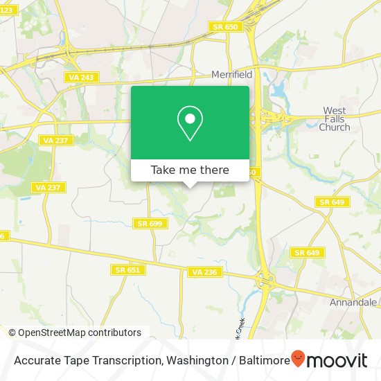 Mapa de Accurate Tape Transcription