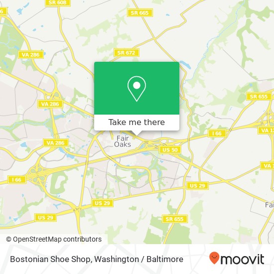 Bostonian Shoe Shop map