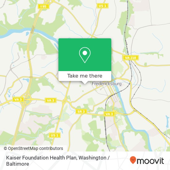 Mapa de Kaiser Foundation Health Plan