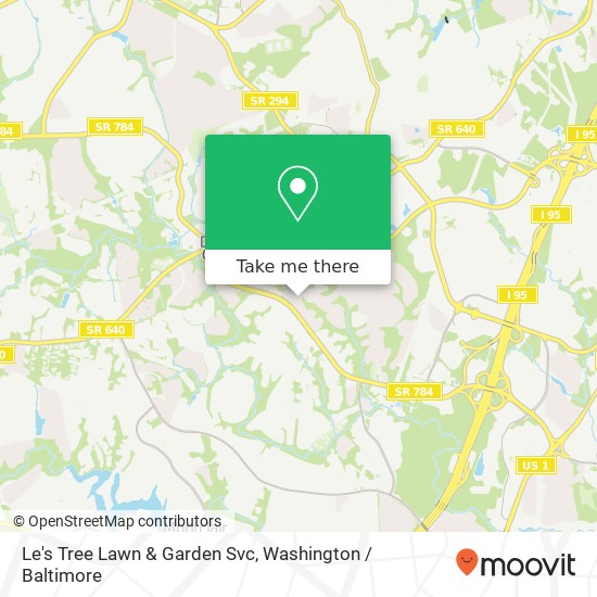 Le's Tree Lawn & Garden Svc map