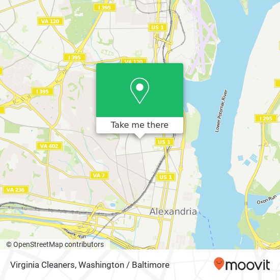 Virginia Cleaners map