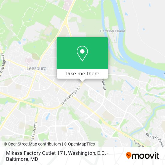 Mikasa Factory Outlet 171 map