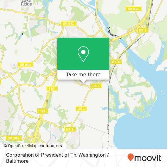 Mapa de Corporation of President of Th