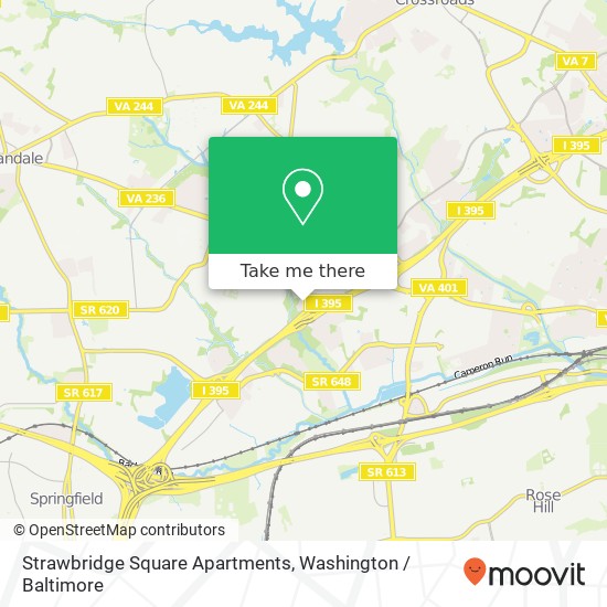 Mapa de Strawbridge Square Apartments