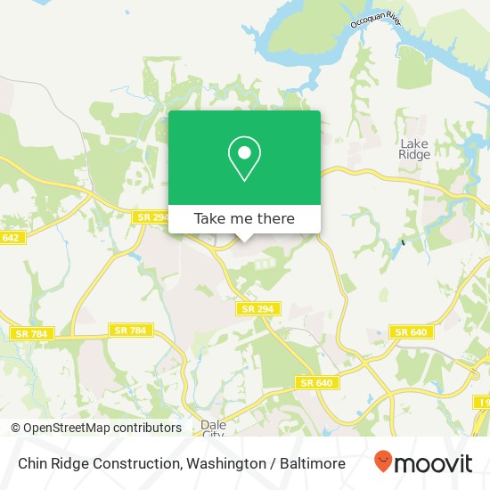 Chin Ridge Construction map