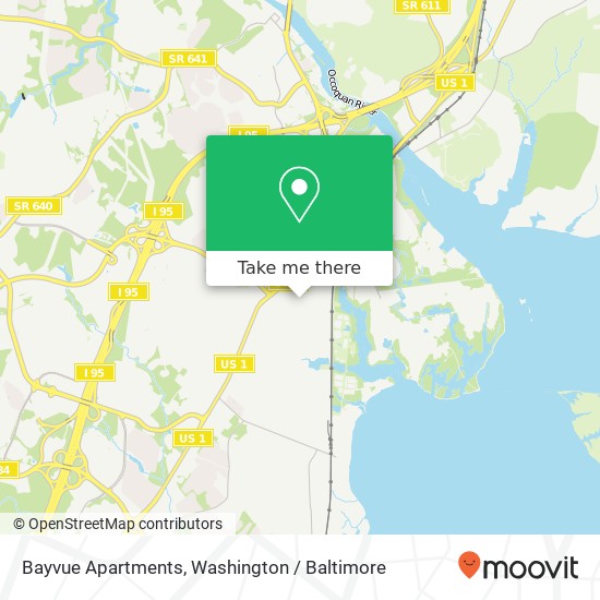 Mapa de Bayvue Apartments