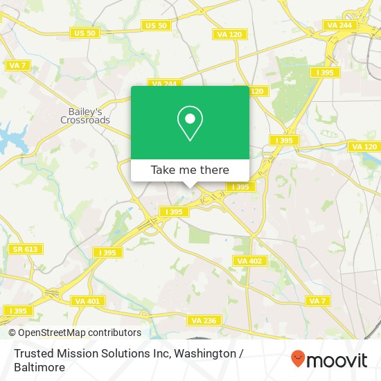 Mapa de Trusted Mission Solutions Inc