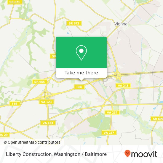 Liberty Construction map