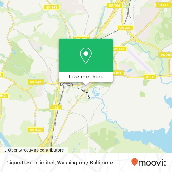 Cigarettes Unlimited map