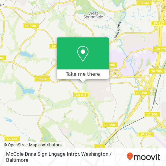 Mapa de McCole Dnna Sign Lngage Intrpr