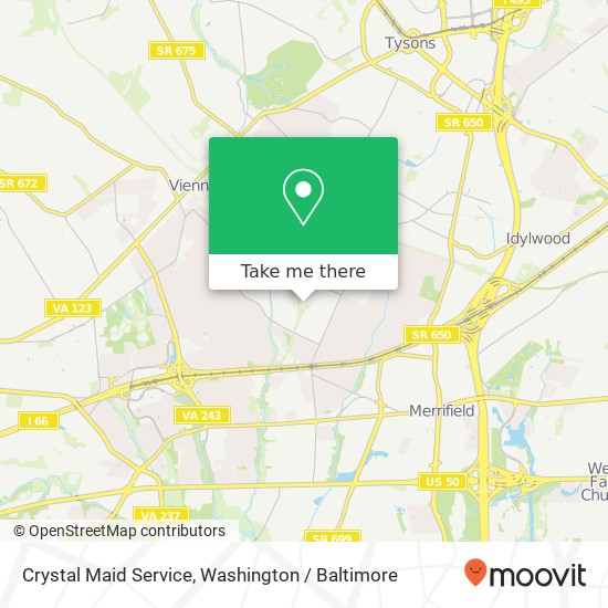 Mapa de Crystal Maid Service