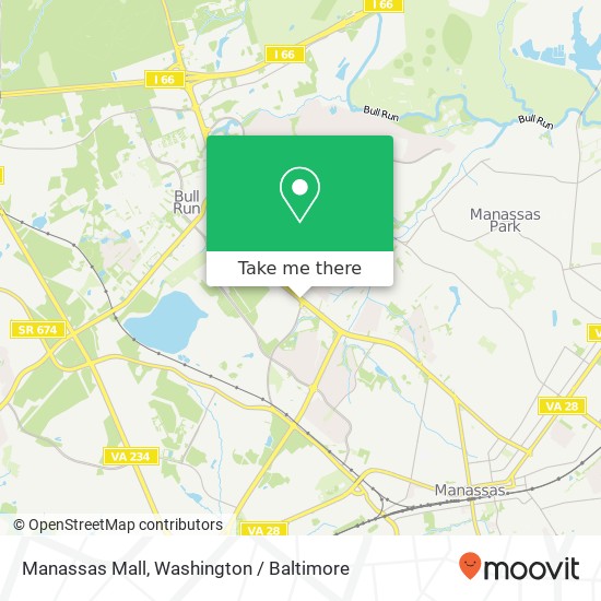 Manassas Mall map