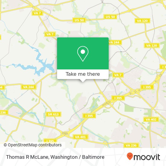 Mapa de Thomas R McLane