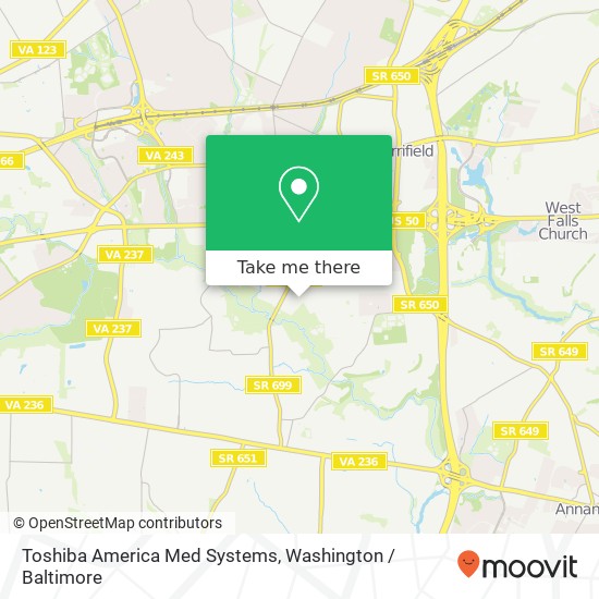 Toshiba America Med Systems map