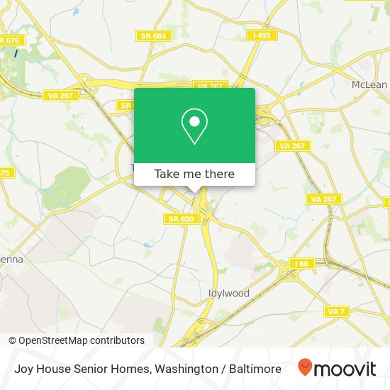 Joy House Senior Homes map