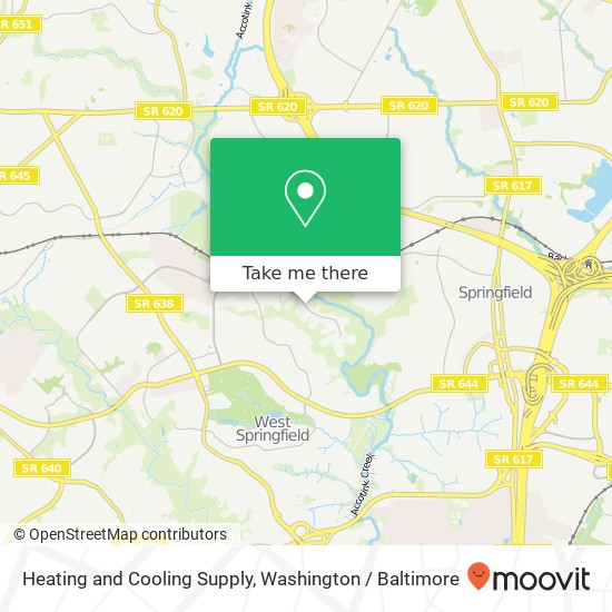Mapa de Heating and Cooling Supply