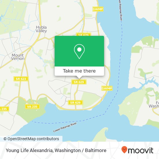 Mapa de Young Life Alexandria