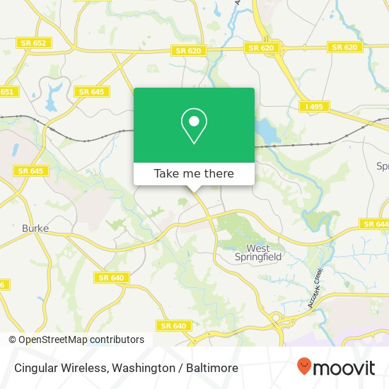 Cingular Wireless map