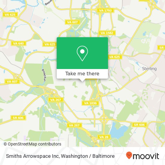 Smiths Arrowspace Inc map