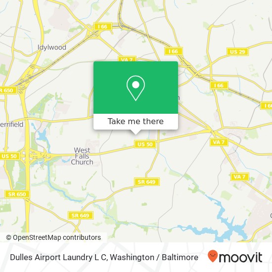 Mapa de Dulles Airport Laundry L C