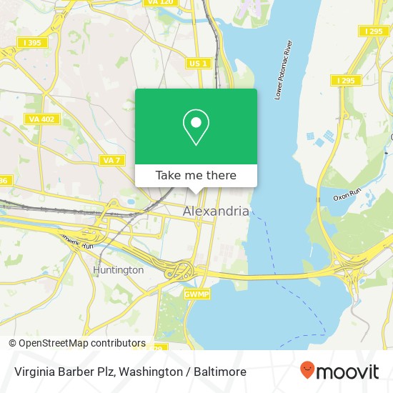 Virginia Barber Plz map