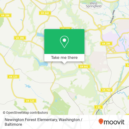 Mapa de Newington Forest Elementary