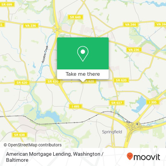 American Mortgage Lending map