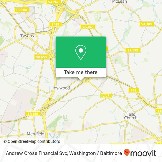 Andrew Cross Financial Svc map