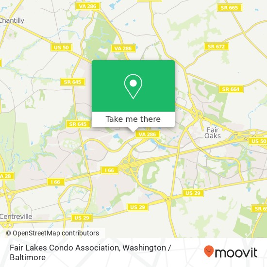 Mapa de Fair Lakes Condo Association