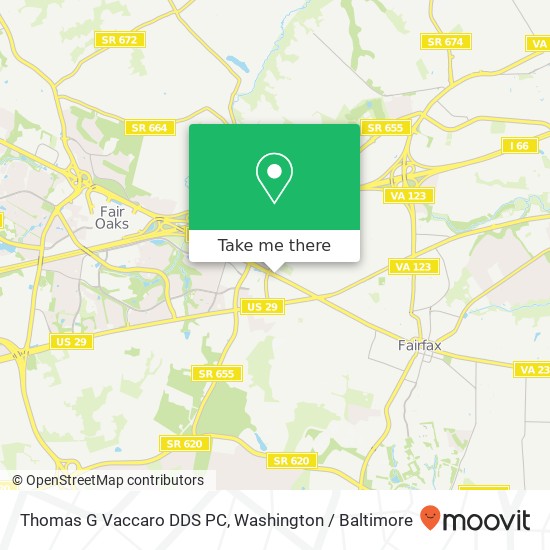Mapa de Thomas G Vaccaro DDS PC