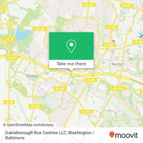 Mapa de Gainsborough Bus Centres LLC